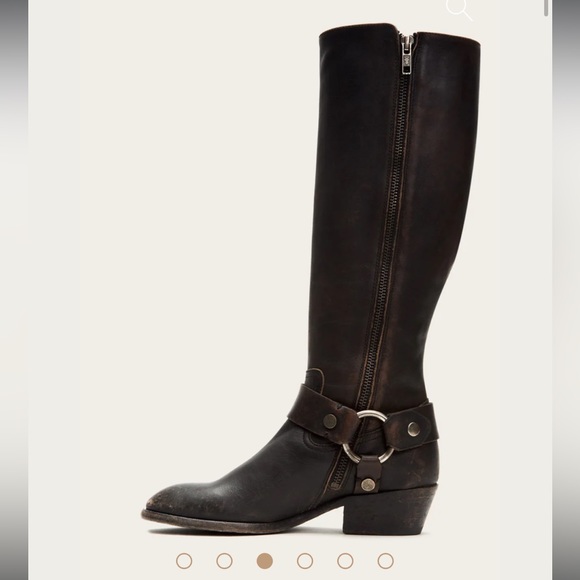 Frye Tall Leather Carson Harness Boot - Picture 7 of 10